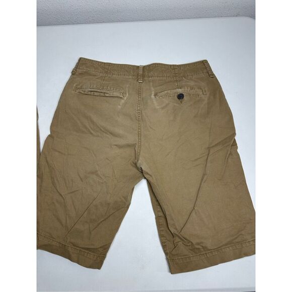 Aeropostale Mens Shorts Lot of 2 Size 30 Brown Bermuda Flat Front Chino - Picture 11 of 13